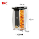 700/1300/1800ML Food Storage Container Plastic Kitchen Refrigerator